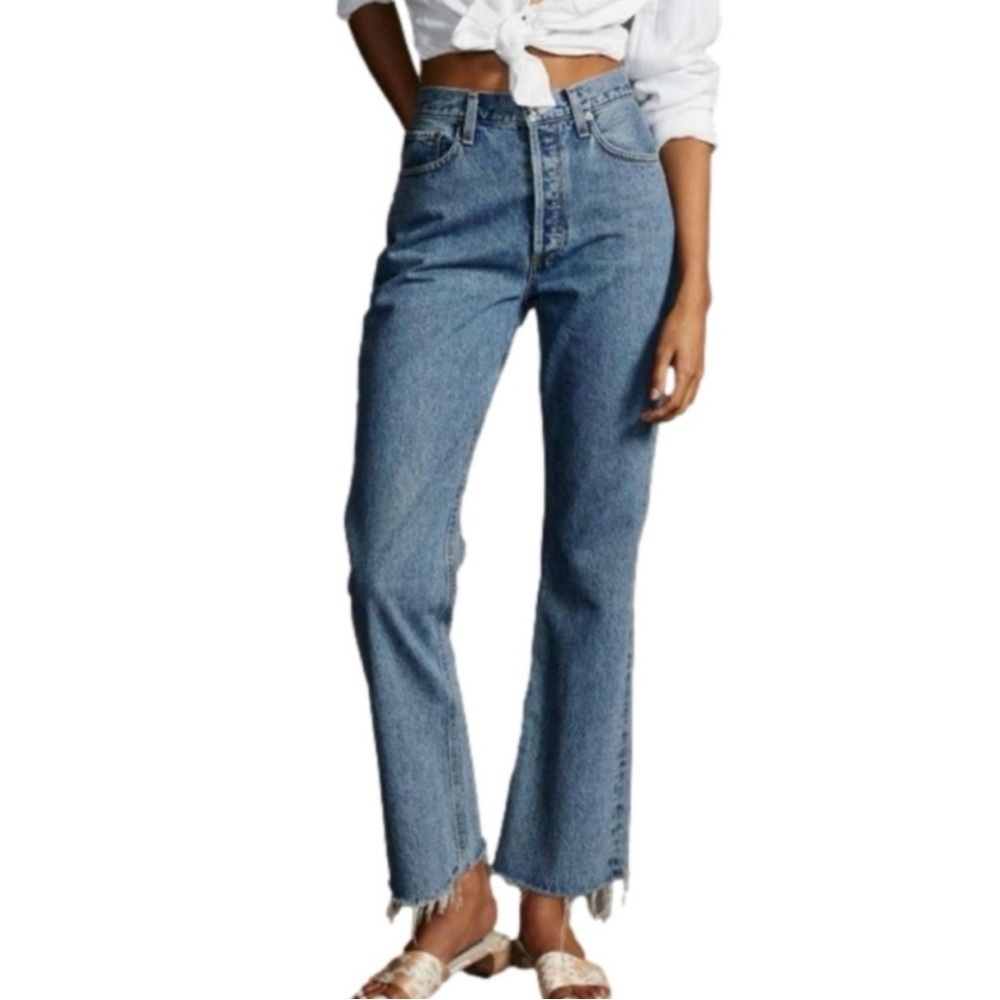 NEW! Agolde Mid Rise Relaxed Bootcut Organic Cotton Size 32 & 29โ Inseam Anthro